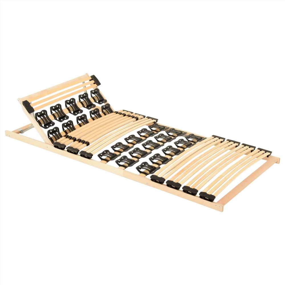 

Bed Frame with 38 Slats Adjustable Head 100x200 cm