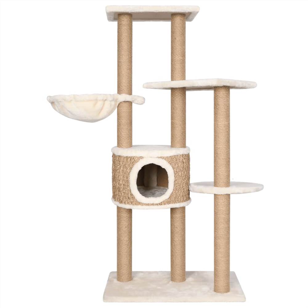 Cat Tree with Scratching Post 126cm Seagrass