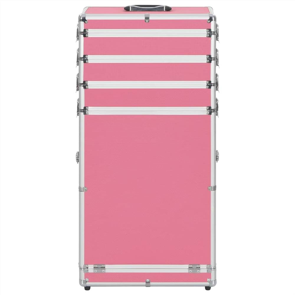 Make-up Trolley Aluminium Pink
