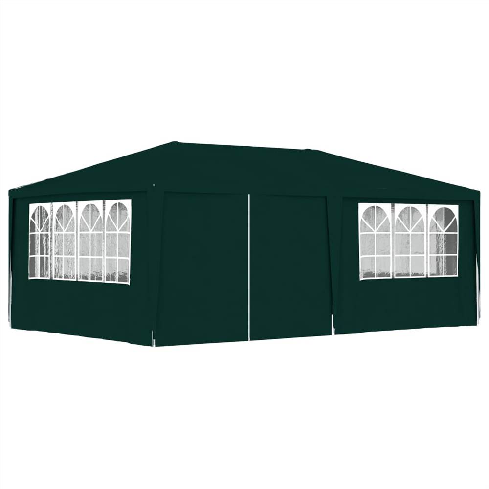 

Professional Party Tent with Side Walls 4x6 m Green 90 g/m