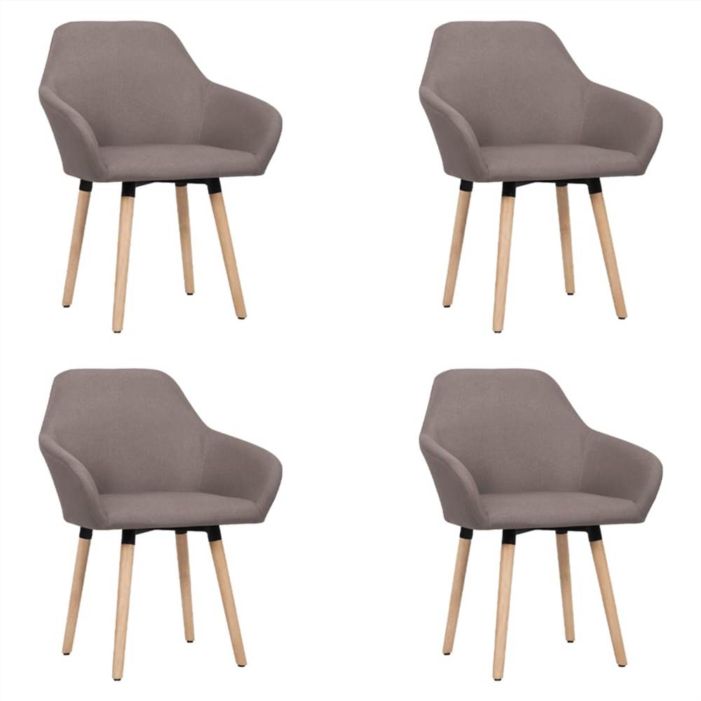 

Dining Chairs 4 pcs Taupe Fabric