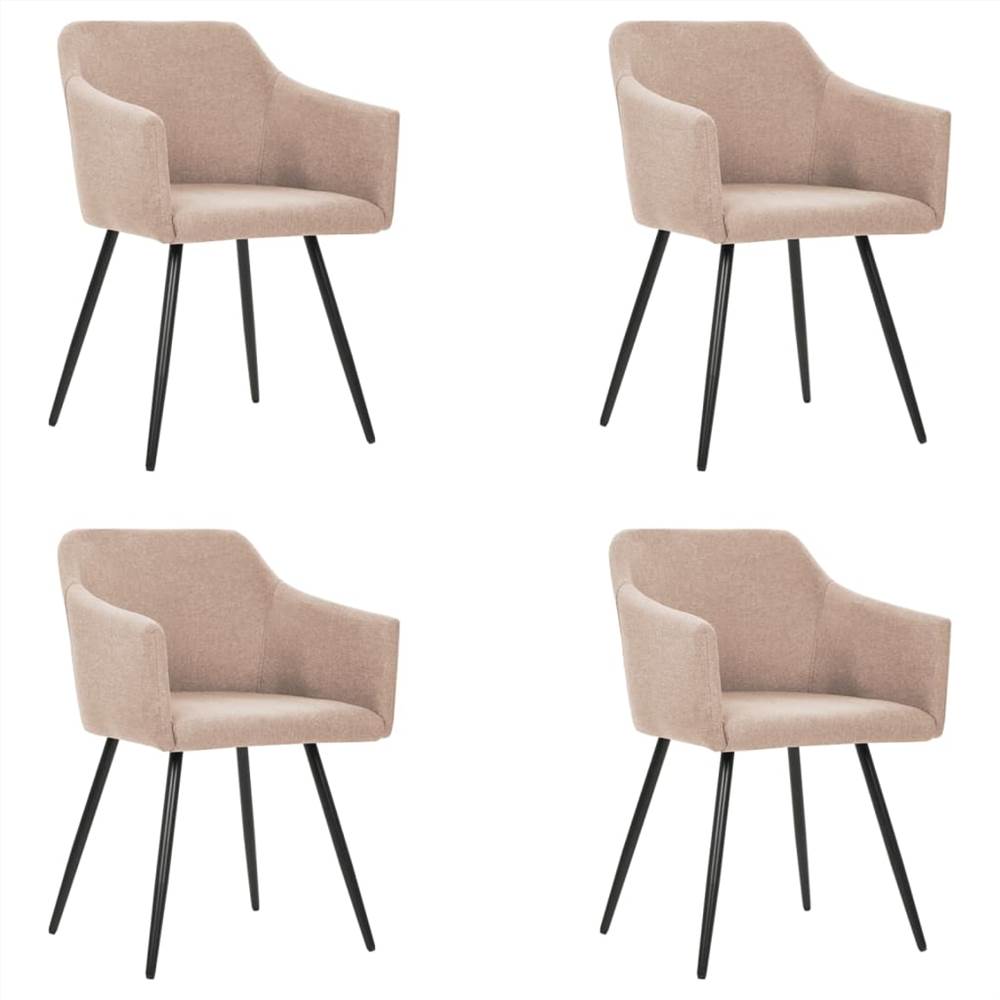 

Dining Chairs 4 pcs Taupe Fabric