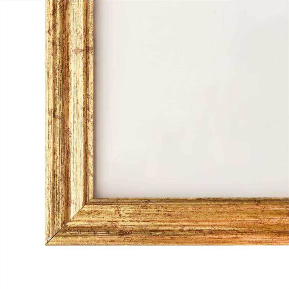 Photo Frames Collage 10 pcs for Wall or Table Gold 20x20 cm MDF