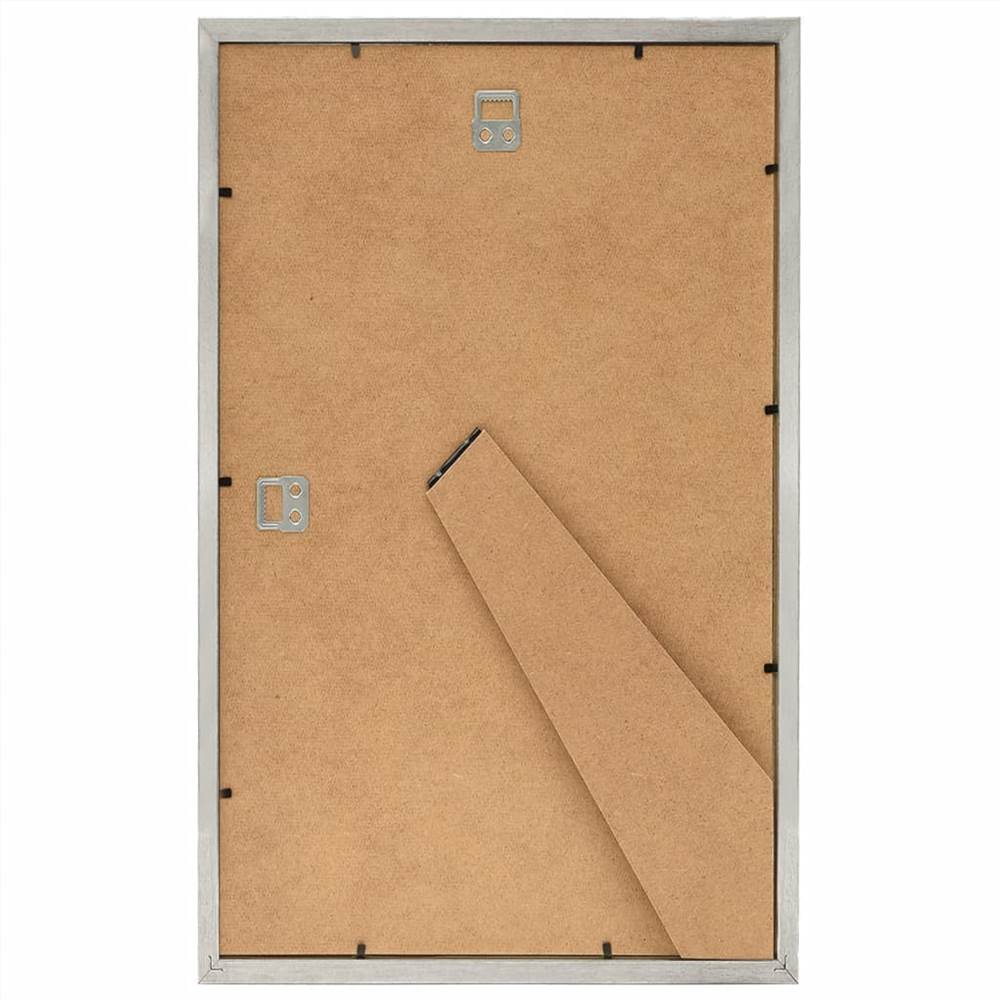 Photo Frames Collage 10pcs for Wall or Table Silver 10x15cm MDF