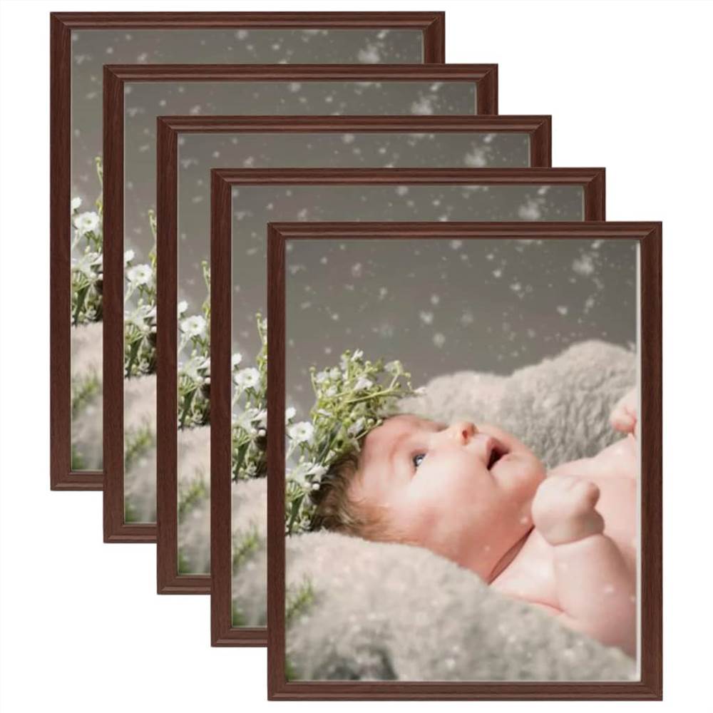 

Photo Frames Collage 5 pcs for Wall or Table Dark Red 20x25 cm