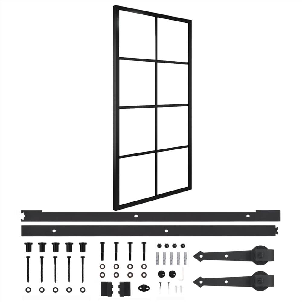 

Sliding Door Aluminium and ESG Glass with Hardware 102.5x205cm