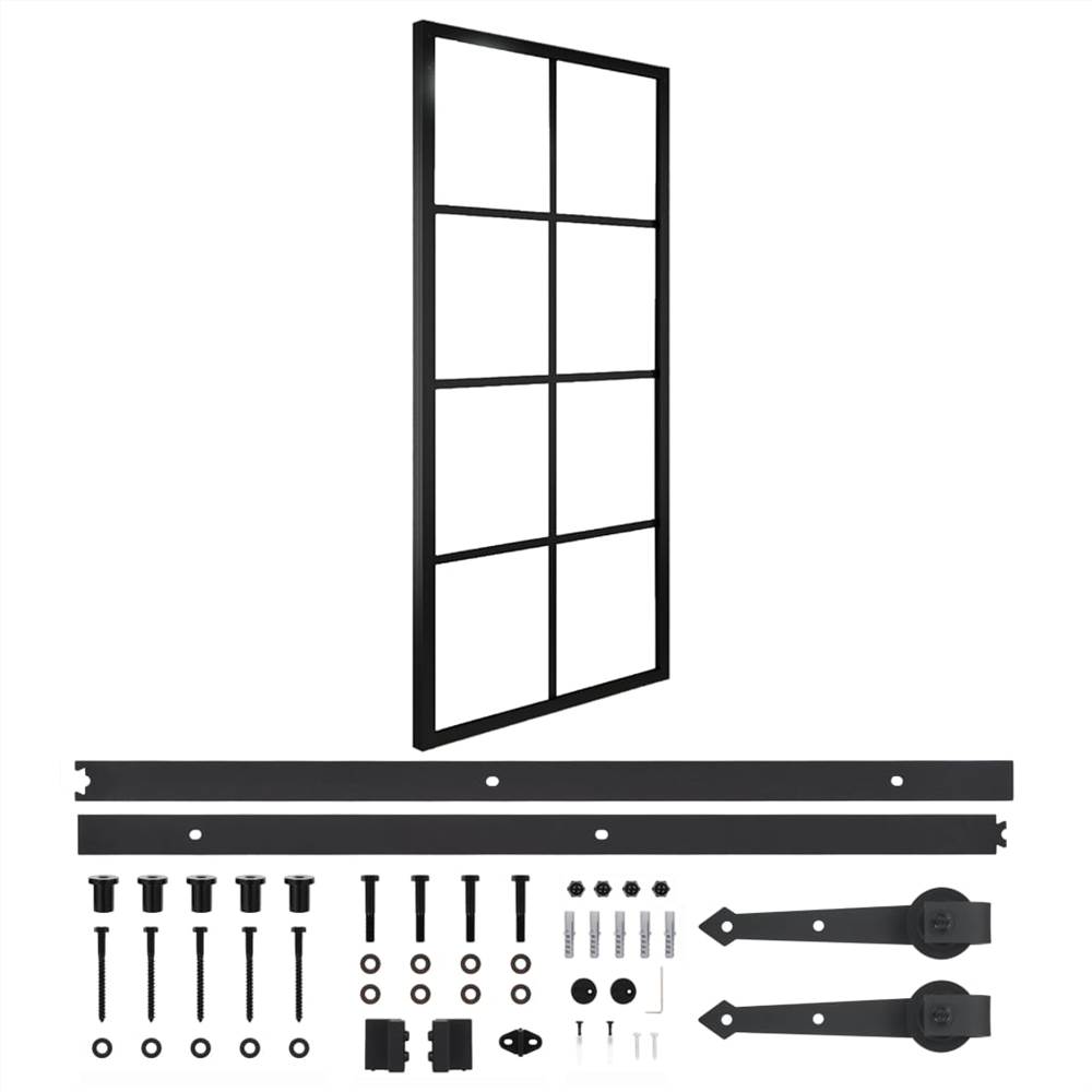 

Sliding Door Aluminium and ESG Glass with Hardware 76x205cm