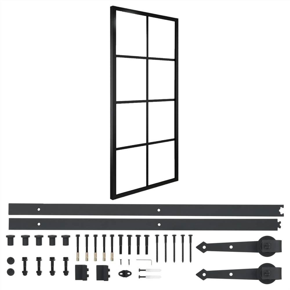 

Sliding Door Aluminium and ESG Glass with Hardware 76x205cm