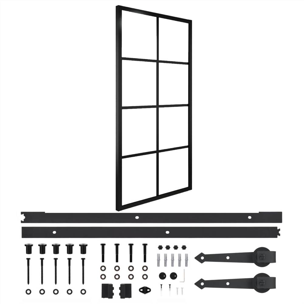 

Sliding Door Aluminium and ESG Glass with Hardware 83x205cm