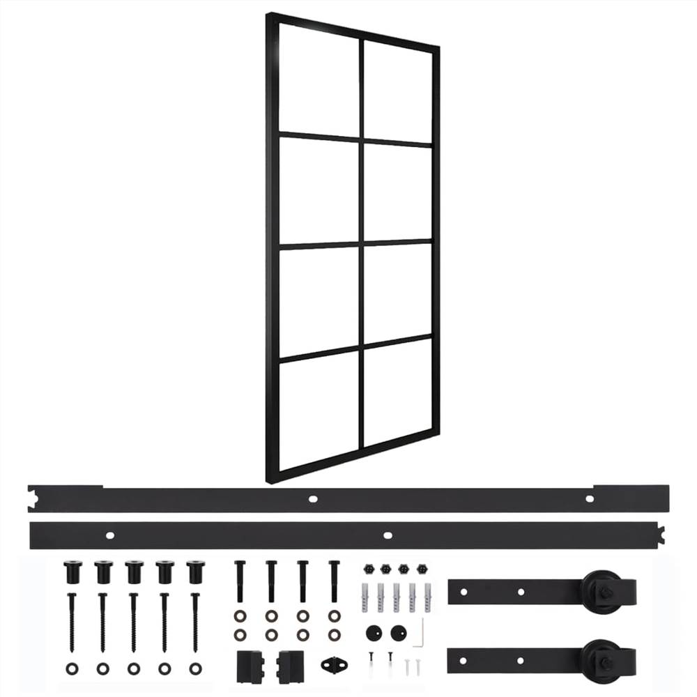 

Sliding Door Aluminium and ESG Glass with Hardware 83x205cm