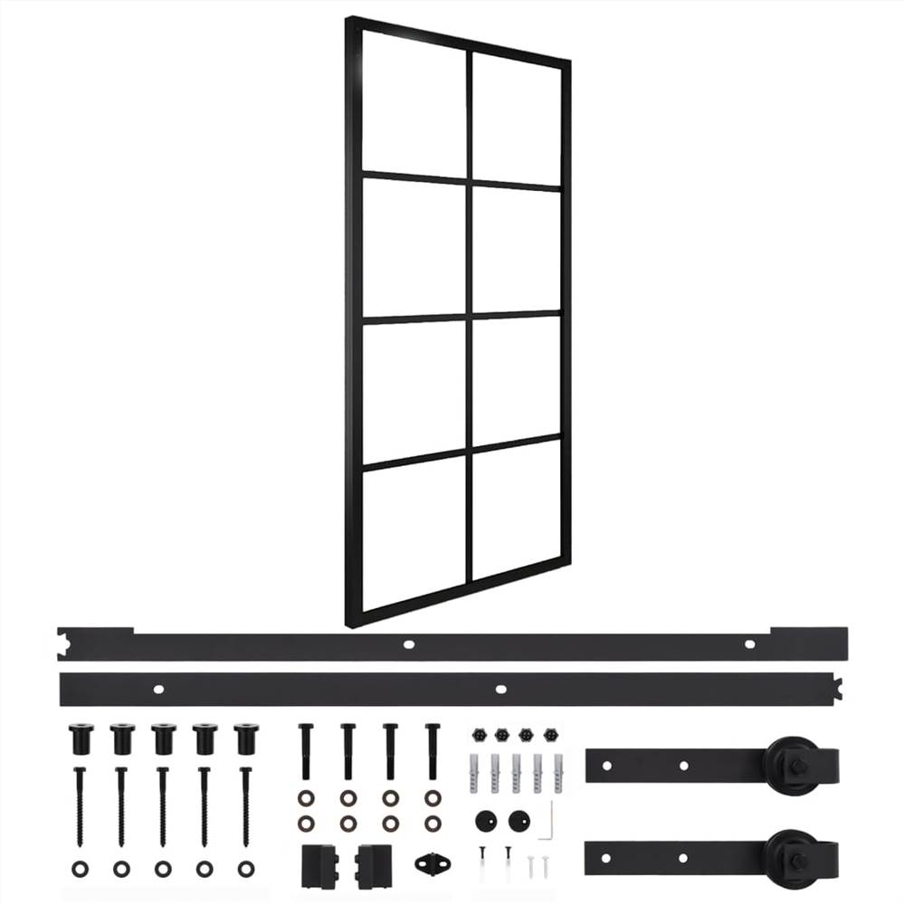 

Sliding Door Aluminium and ESG Glass with Hardware 83x205cm