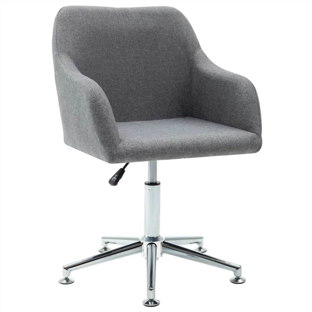

Swivel Office Chair Light Grey Fabric