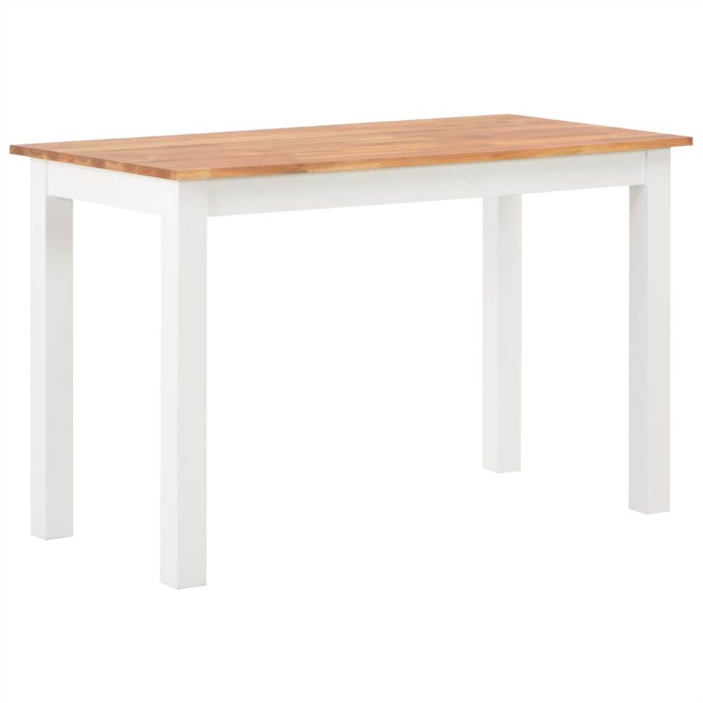 

Dining Table 120x60x74 cm Solid Oak Wood