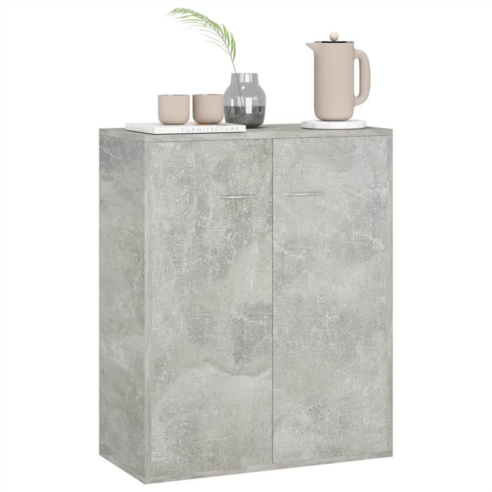Sideboard Concrete Grey 60x30x75 cm Chipboard