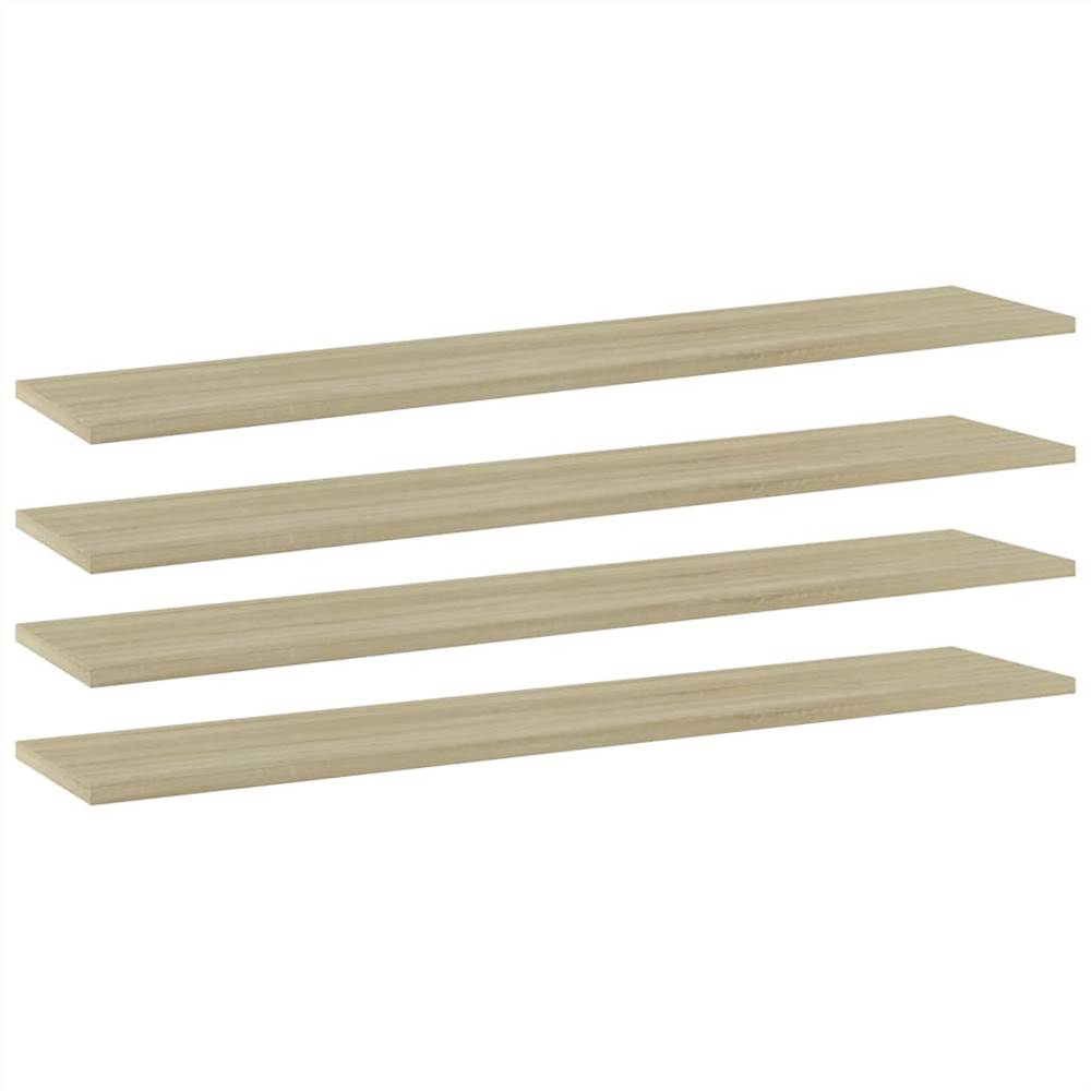 

Bookshelf Boards 4 pcs Sonoma Oak 100x20x1.5 cm Chipboard