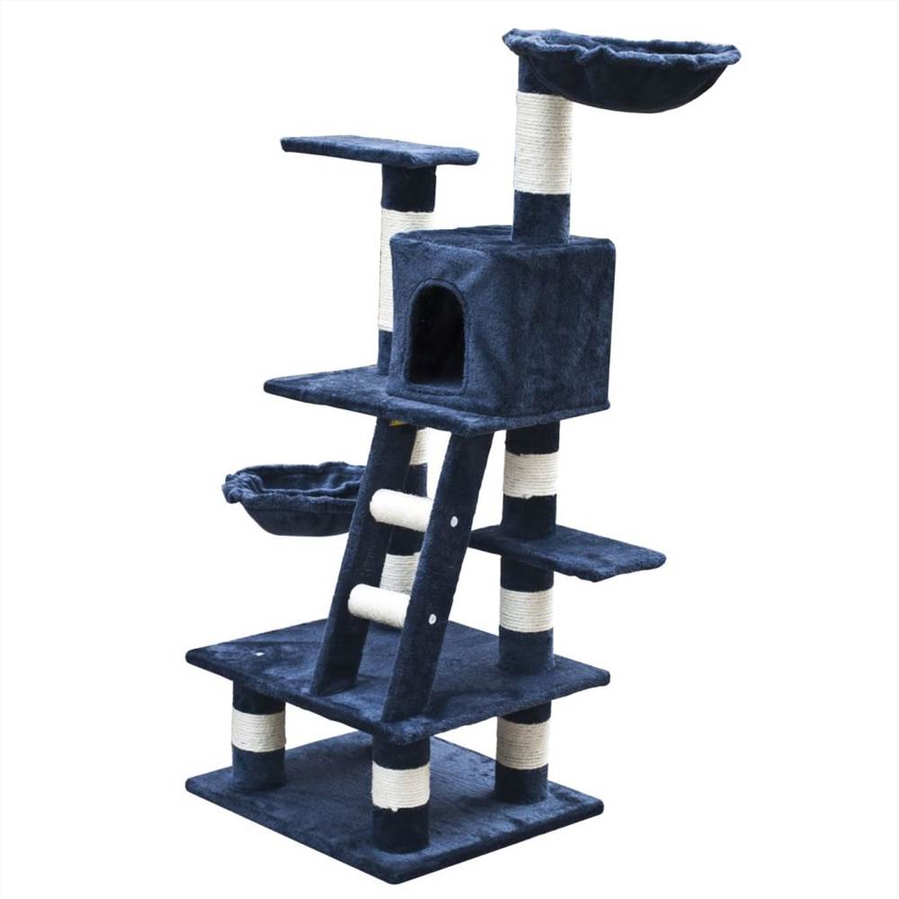 

Cat Play Tree 122 cm Dark Blue Plush