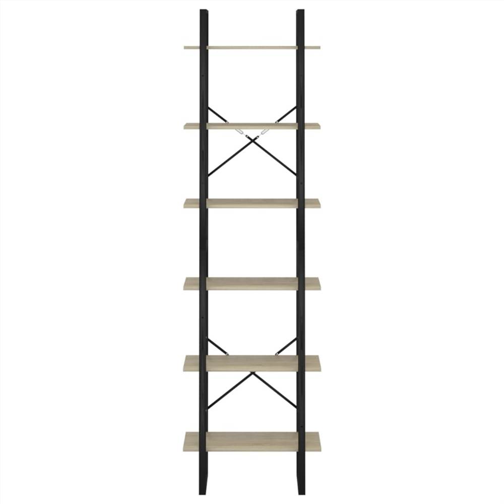 Storage Shelves 2 pcs Sonoma Oak 60x30x210 cm Chipboard