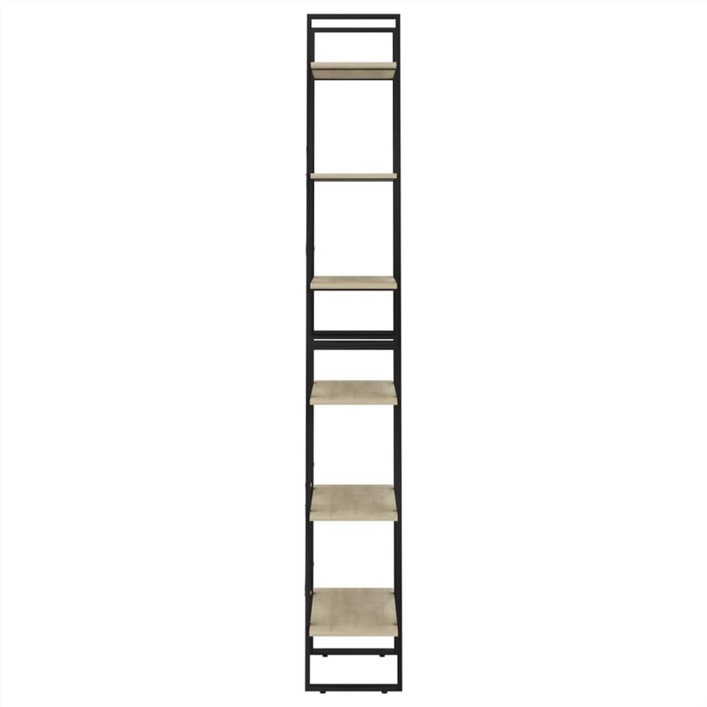 Storage Shelves 2 pcs Sonoma Oak 60x30x210 cm Chipboard