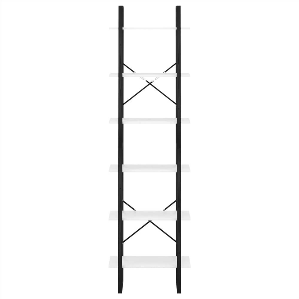 Storage Shelves 2 pcs White 60x30x210 cm Chipboard