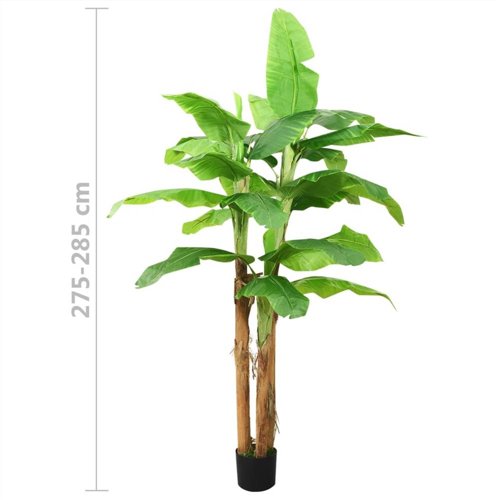 Artificial Banana Tree with Pot 285 cm Green