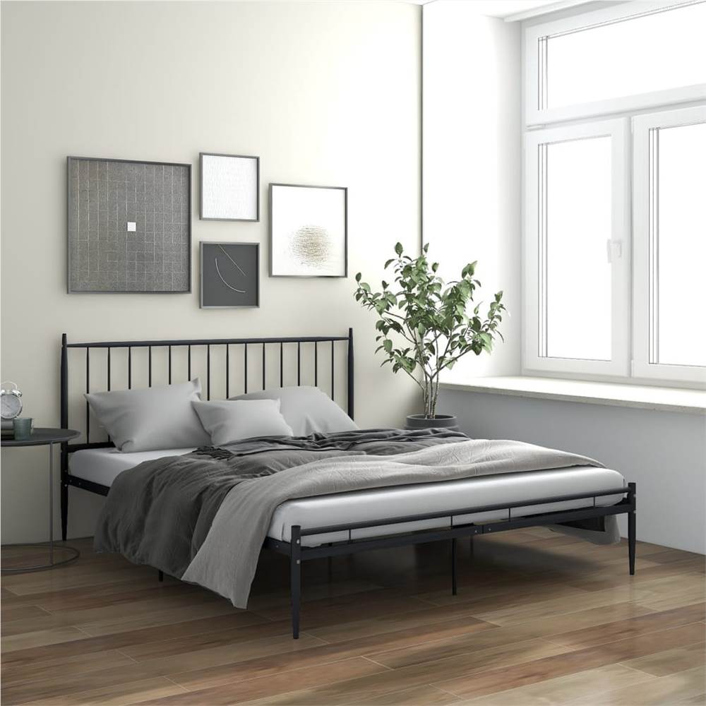 

Bed Frame Black Metal 180x200 cm