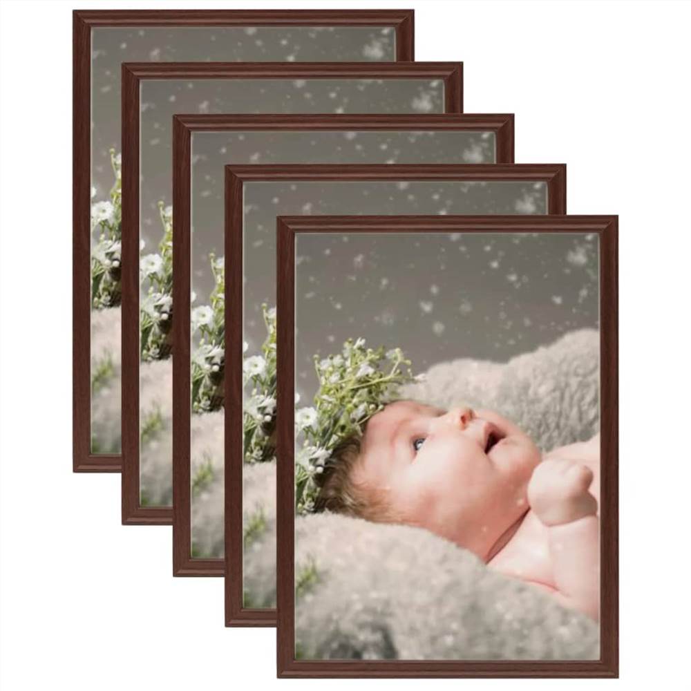 

Photo Frames Collage 5 pcs for Wall or Table Dark Red 15x21 cm