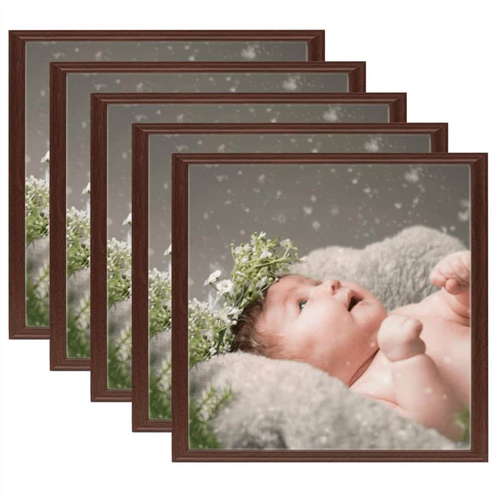 

Photo Frames Collage 5 pcs for Wall or Table Dark Red 50x50 cm