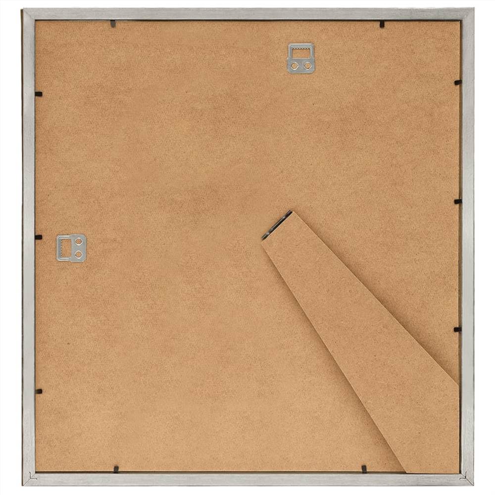 Photo Frames Collage 5 pcs for Wall or Table Silver 30x30cm MDF