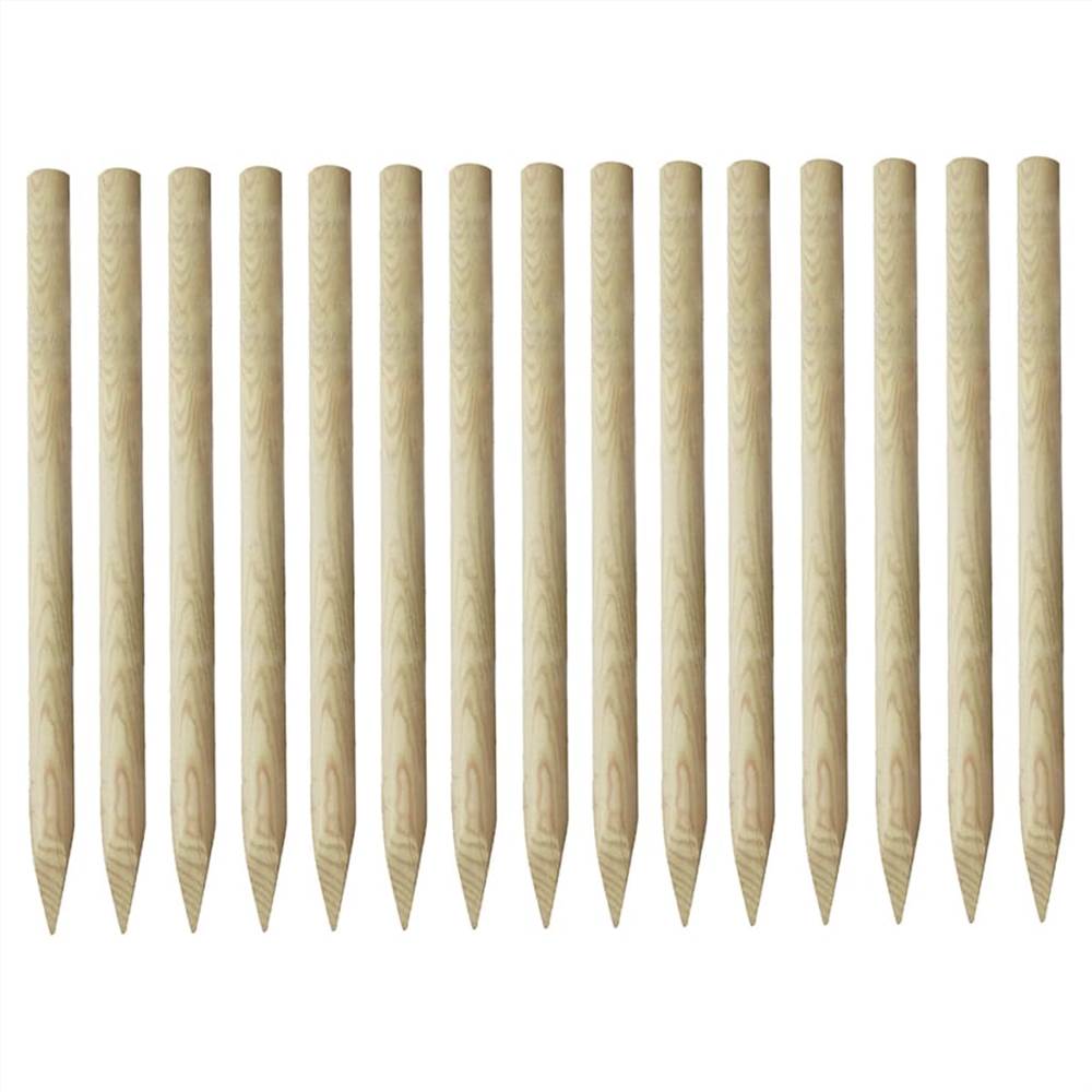 

Pointed Fence Posts 15 pcs Impregnated Pinewood 4x170 cm