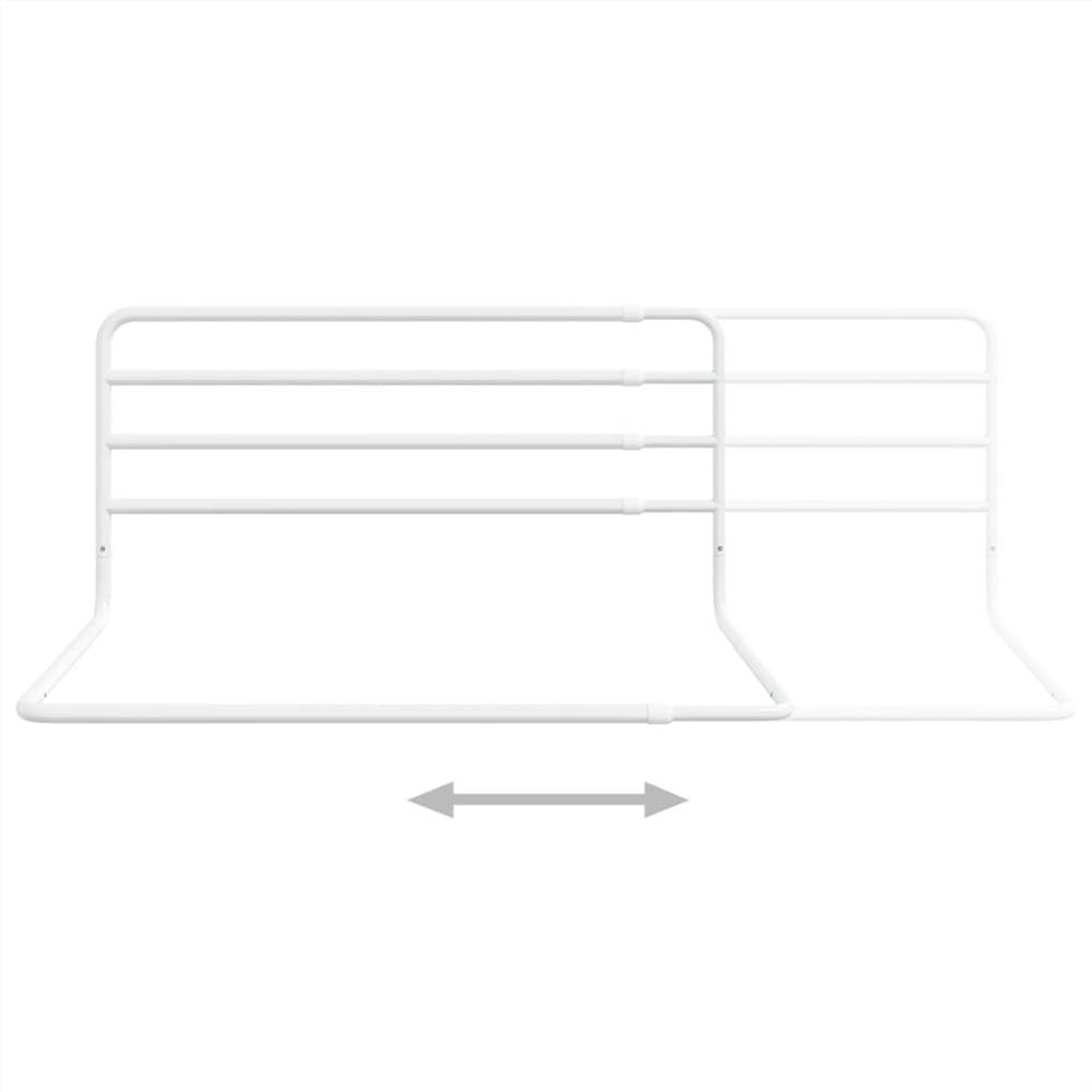 Toddler Safety Bed Rail White (76-137)x55 cm Iron