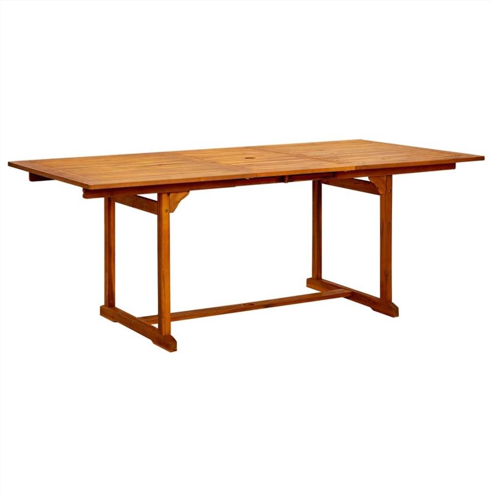 

Garden Dining Table (150-200)x100x75 cm Solid Acacia Wood