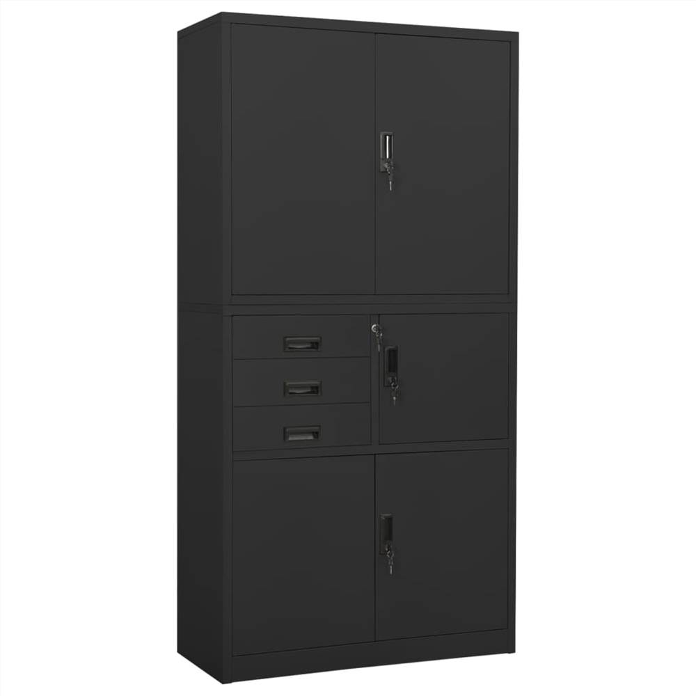 

Office Cabinet Anthracite 90x40x180 cm Steel