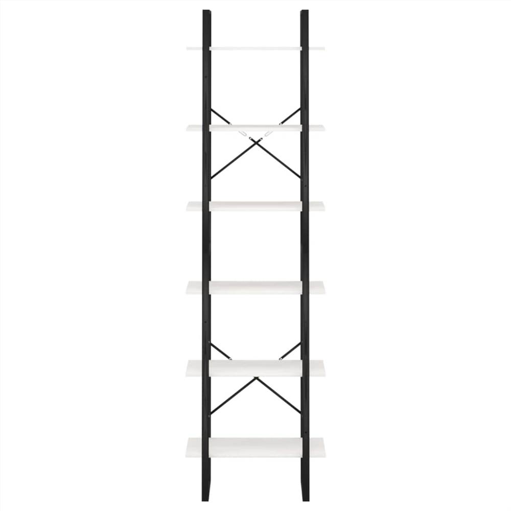 Storage Shelf White 60x30x210 cm Solid Pine Wood