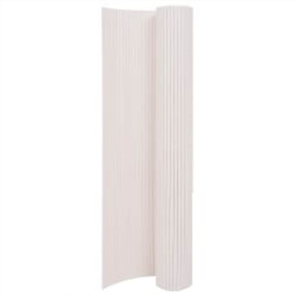 

Double-Sided Garden Fence 110x300 cm White