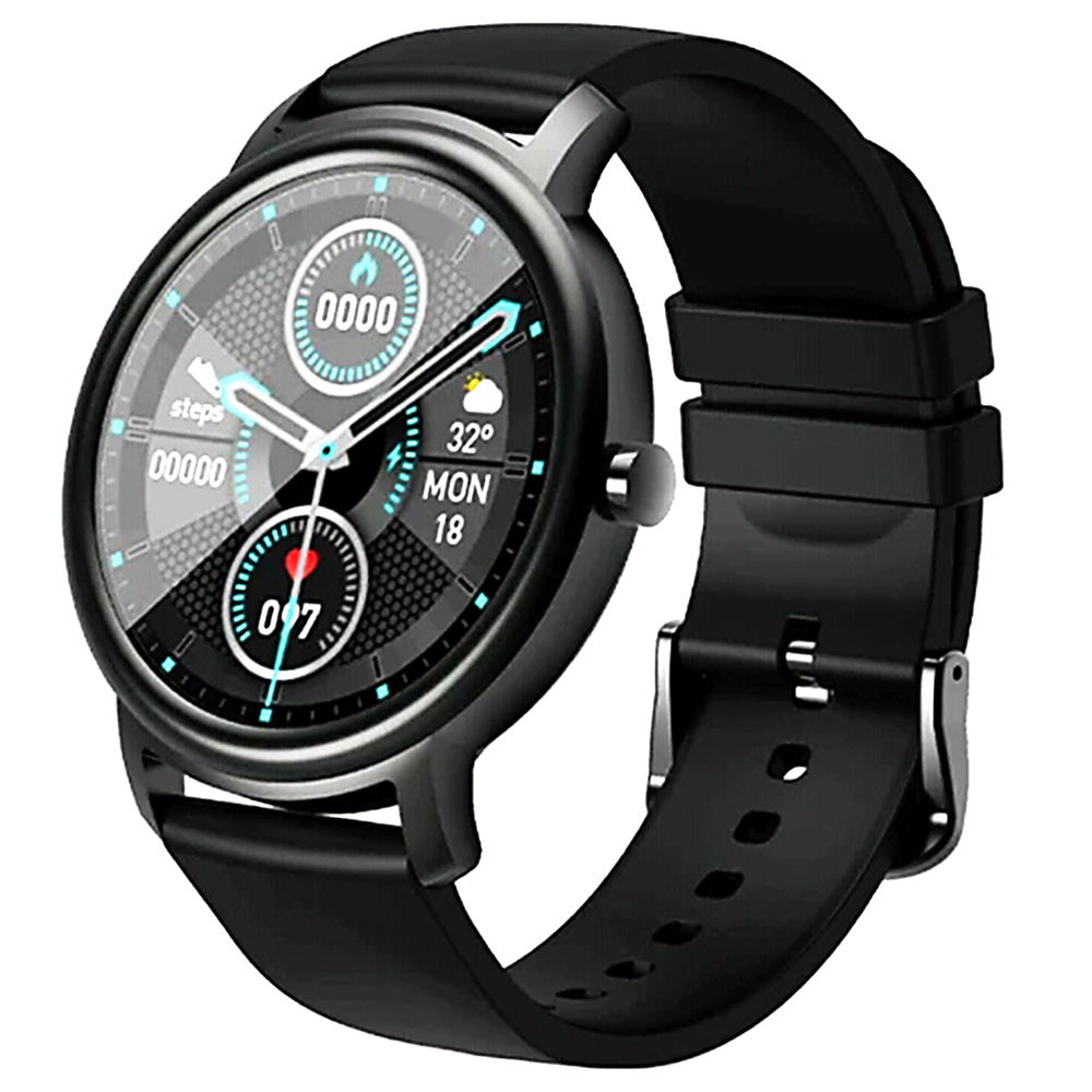 Mibro Air V5.0 Bluetooth Smartwatch 1.28 inch TFT Screen 12 Sports Modes Heart Rate Sleep Monitoring IP68 Water-Resistant 200mAh Battery 25 Days Standby Time Multi-language - Black
