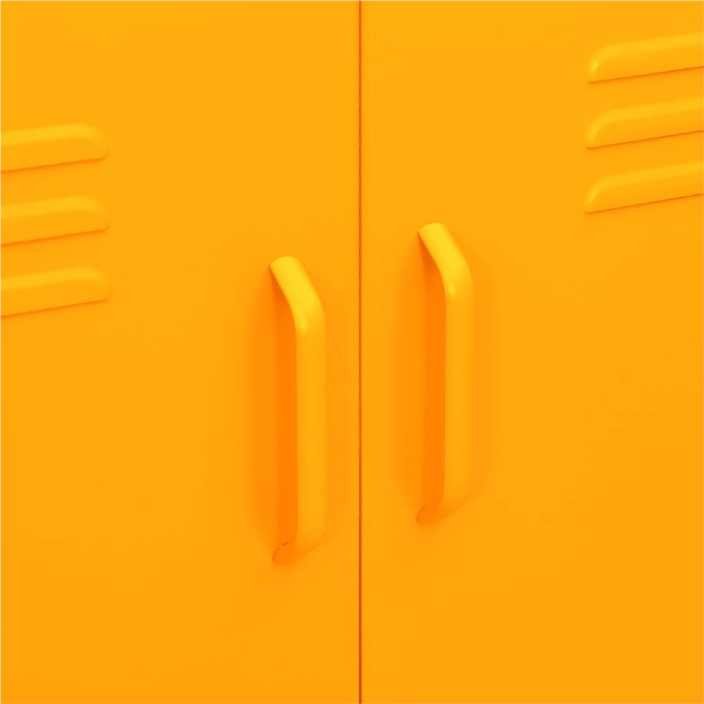 Storage Cabinet Mustard Yellow 80x35x101.5 cm Steel