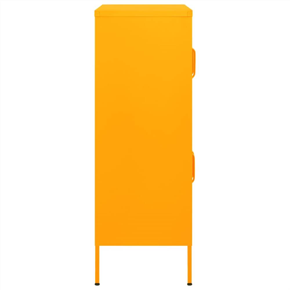Storage Cabinet Mustard Yellow 80x35x101.5 cm Steel