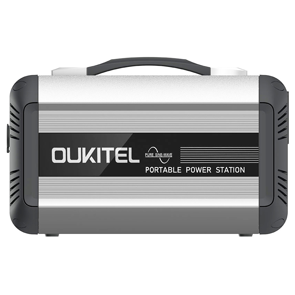 OUKITEL CN505 Portable Power Station 614Wh/500W with Pure Sine Wave and Solar Fast Charging - Black