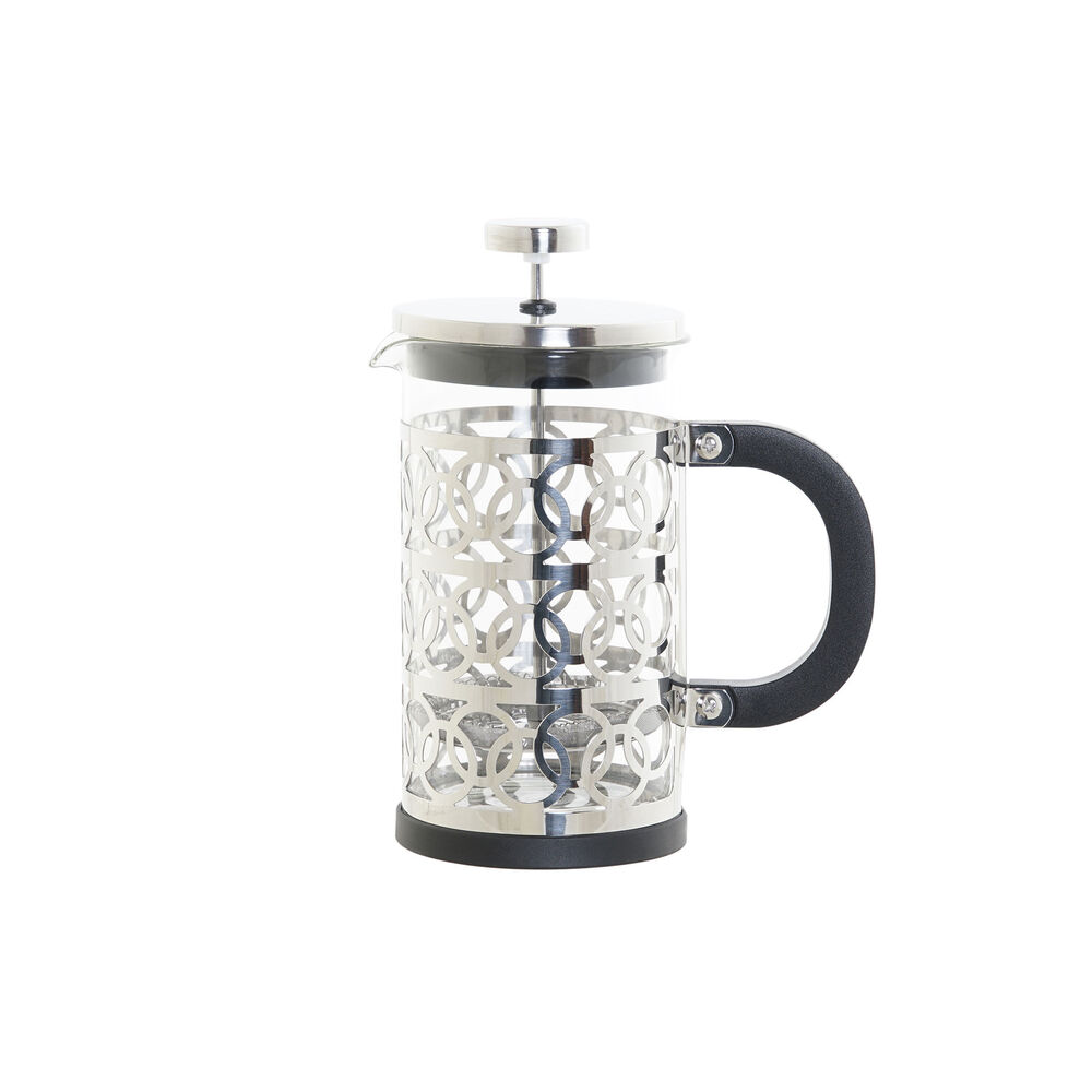 DKD Home Decor Borosilicate Glass 600ml Coffee Machine with Plunger