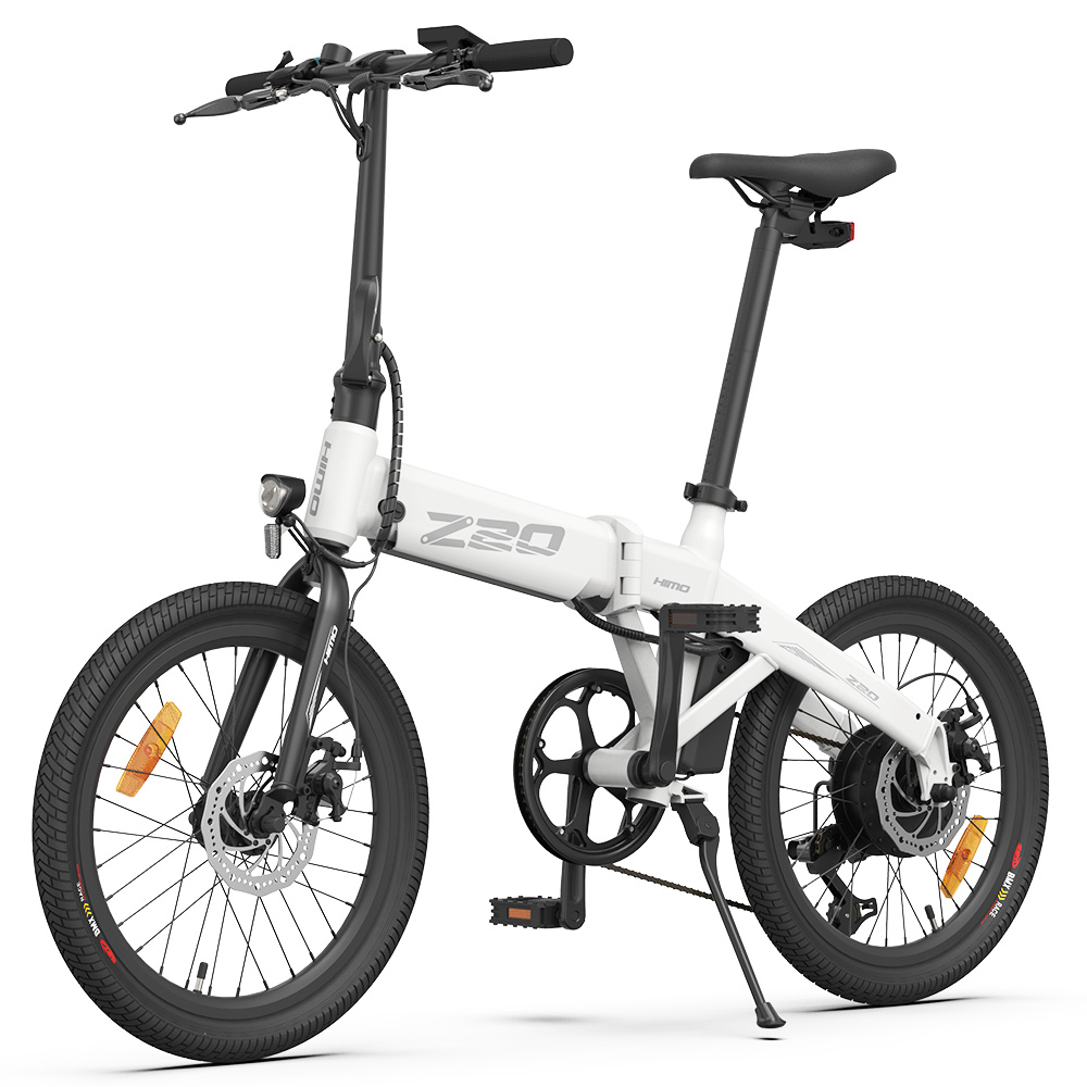 HIMO Z20 Max Electric Bicycle 250W Motor 20 Inches Up to 25Km/h with Pedal Throttle and E-assist Mode All-weather Tires - White