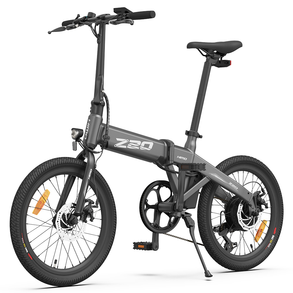 HIMO Z20 Max Electric Bicycle 250W Motor Up to 25Km/h 20 Inches with Pedal Throttle and E-assist Mode All-weather Tires - Gray