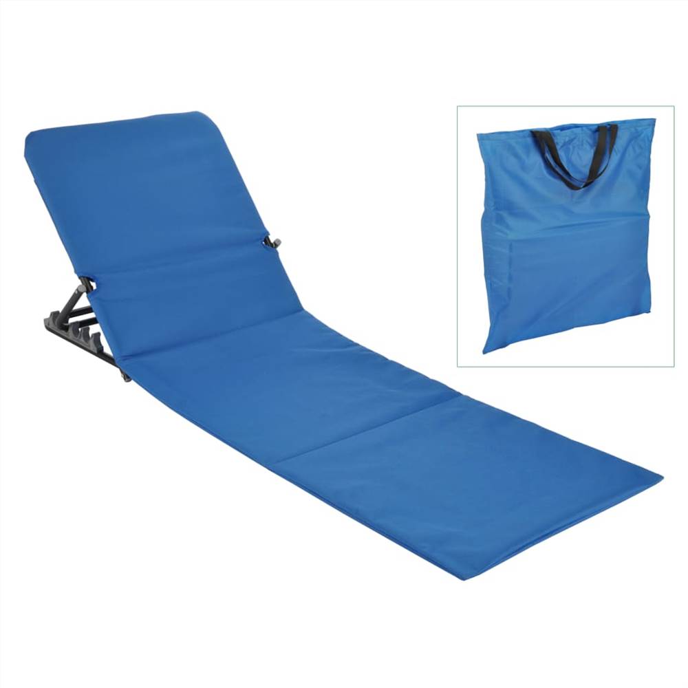 

423979 HI Foldable Beach Mat Chair PVC Blue