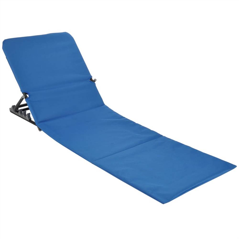 423979 HI Foldable Beach Mat Chair PVC Blue