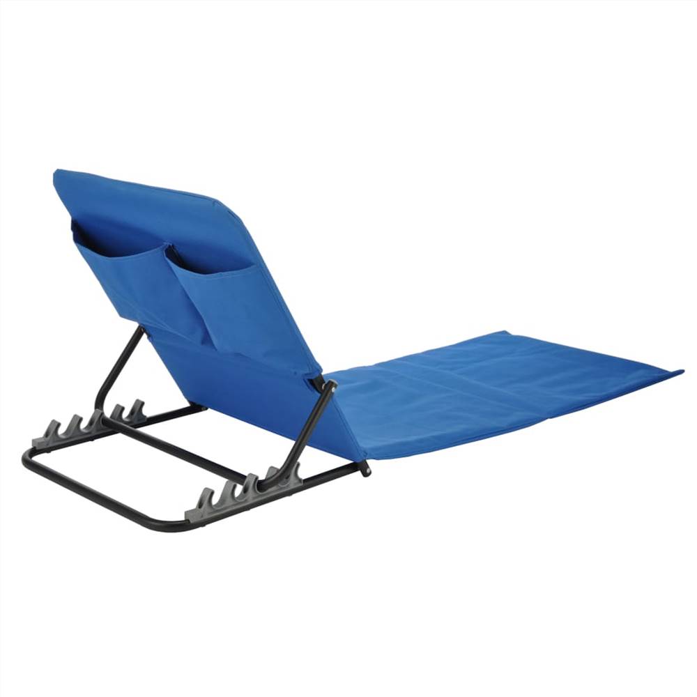 423979 HI Foldable Beach Mat Chair PVC Blue