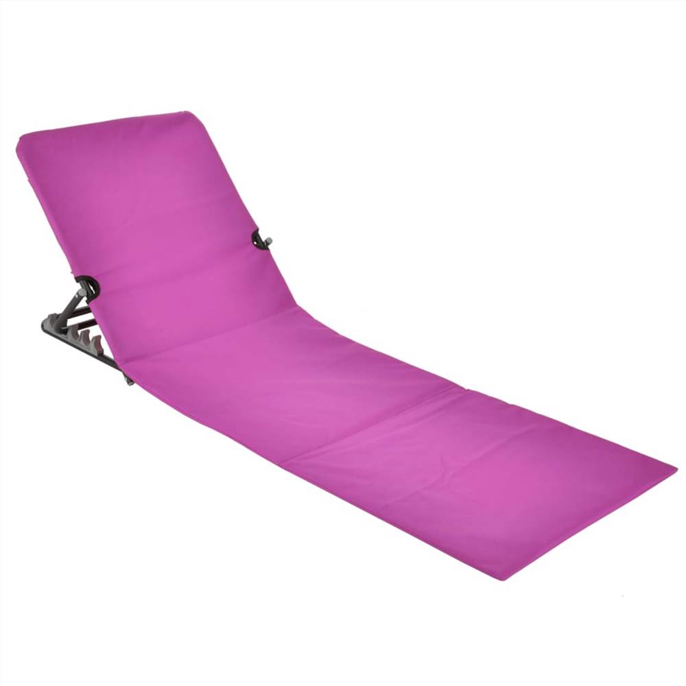 423981 HI Foldable Beach Mat Chair PVC Pink