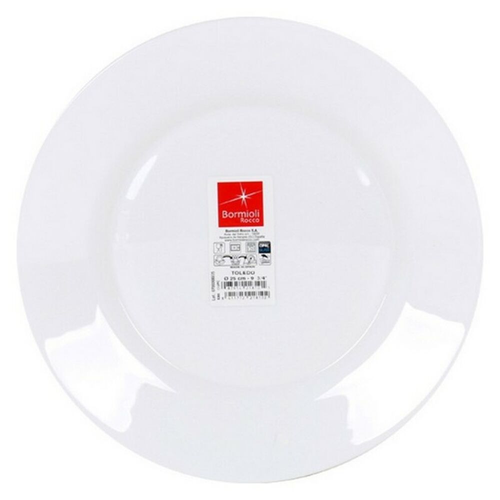 Flat plate Bormioli (&oslash; 25 cm) (Pack 6 uds)