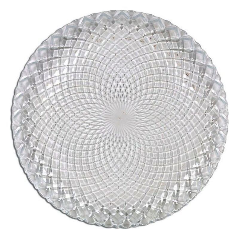 

La Mediterranea Diamond Glass Flat Plate ( 27cm)