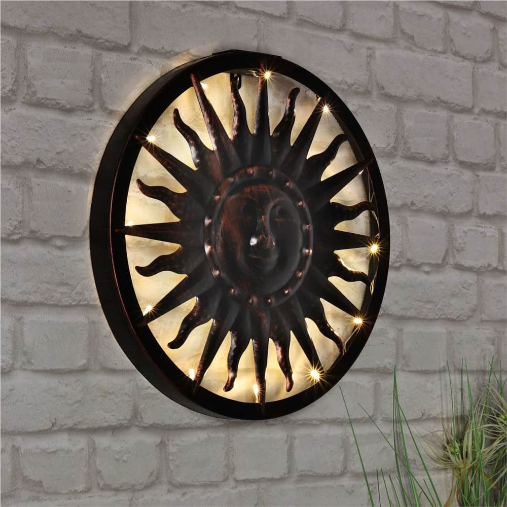 HI Solar LED Wall Art Light Sun 40x4 cm