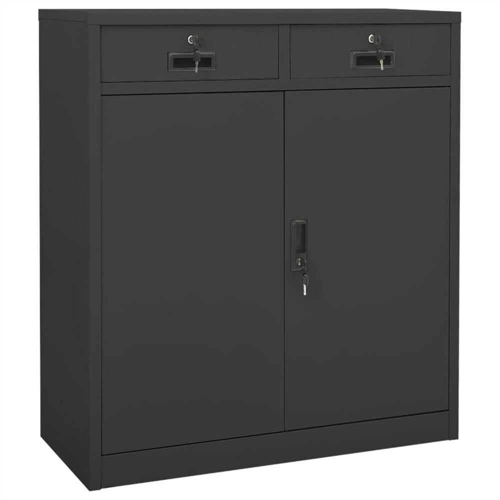 

Office Cabinet Anthracite 90x40x102 cm Steel