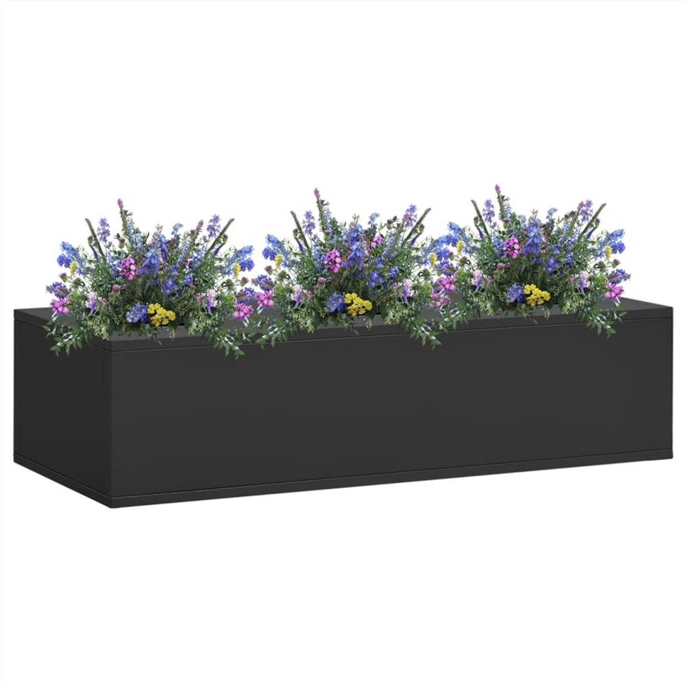 Office Flower Box Anthracite 90x40x23 cm Steel